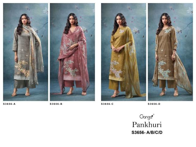 Ganga Pankhuri 3656 catalog salwar kameez wholesale in kolkata video