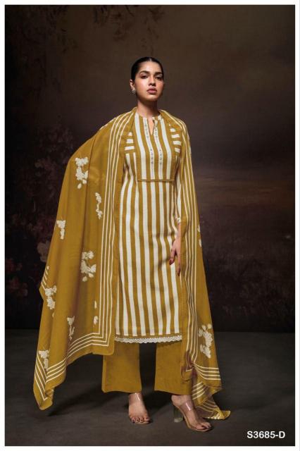 Ganga Ziana 3685 catalog salwar kameez fabric wholesale