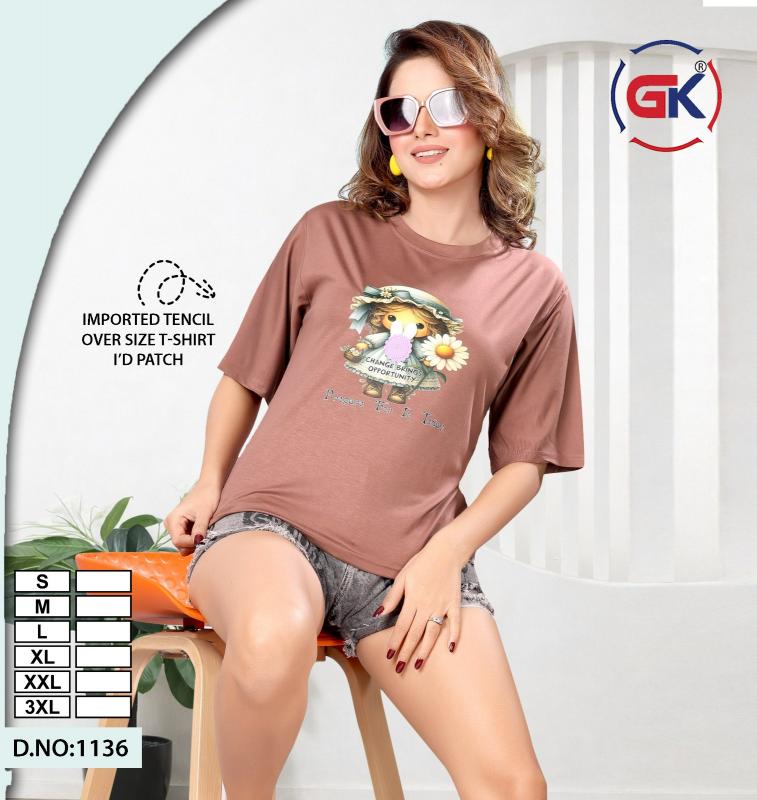 GK 1136 catalog tencil t shirts in surat wholesaler
