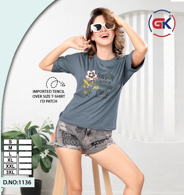 GK 1136 catalog tencil t shirts in surat wholesaler