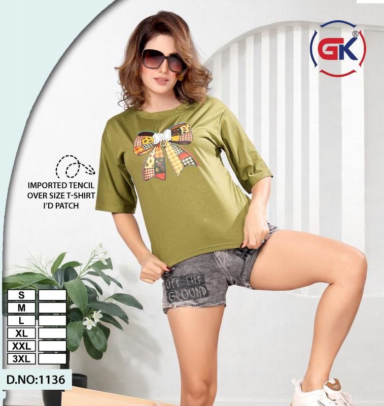 GK 1136 catalog tencil t shirts in surat wholesaler