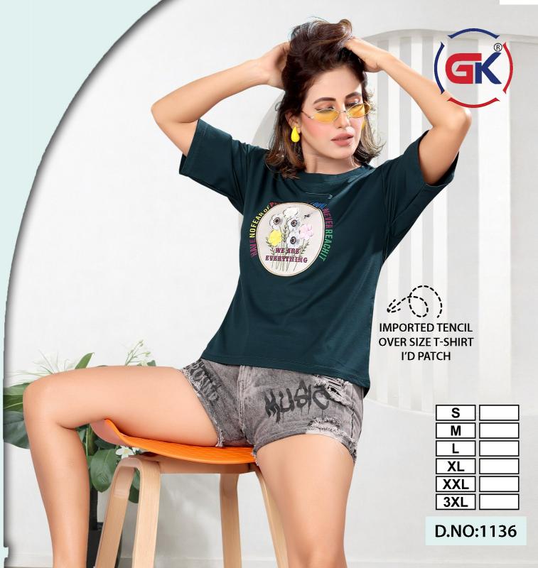 GK 1136 catalog tencil t shirts in surat wholesaler