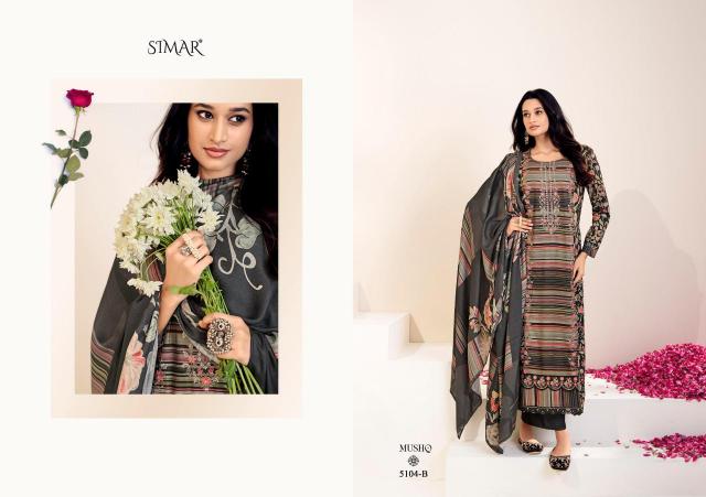 Glossy Simar Mushq catalog salwar kameez material wholesale in mumbai