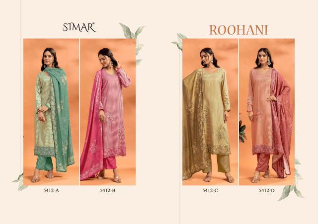 Glossy Simar Roohani catalog salwar kameez materials wholesale bangalore