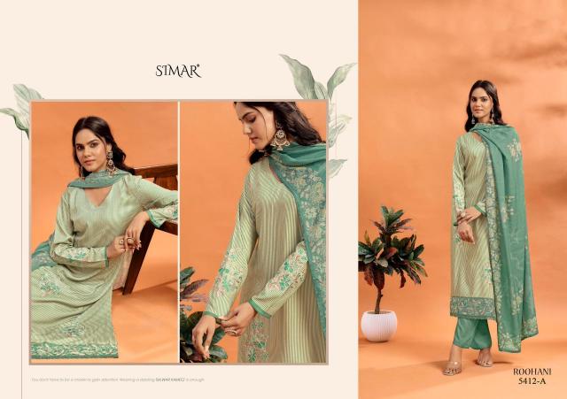 Glossy Simar Roohani catalog salwar kameez materials wholesale bangalore