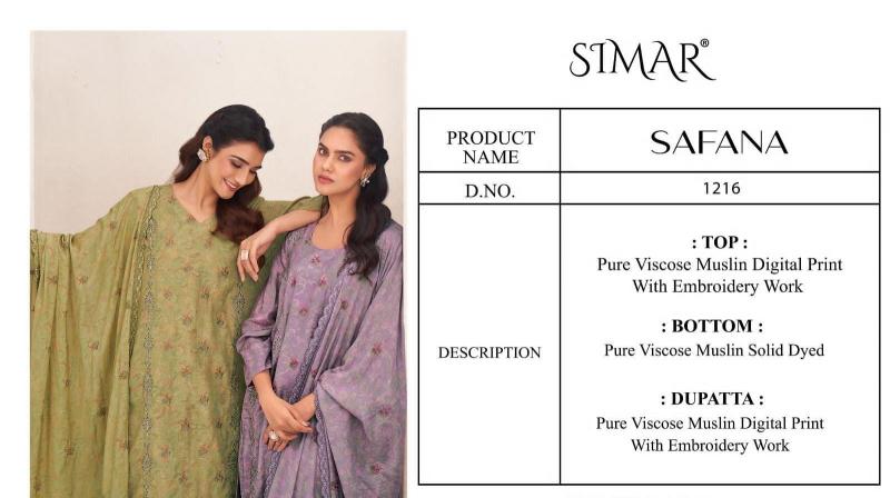Glossy Simar Safana catalog wholesale unstitched salwar kameez suppliers