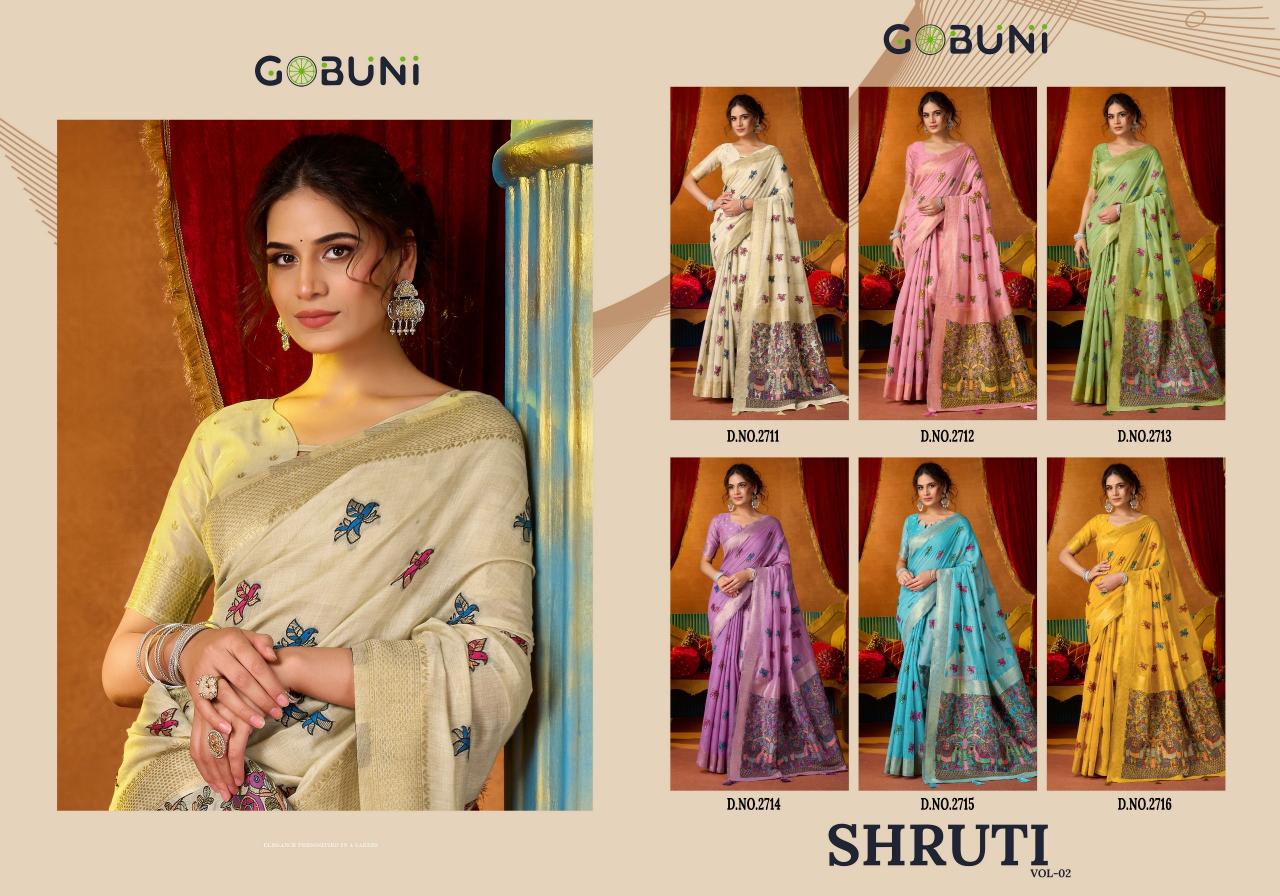 Gobuni Shruti vol 2 catalog saree wholesaler in mumbai