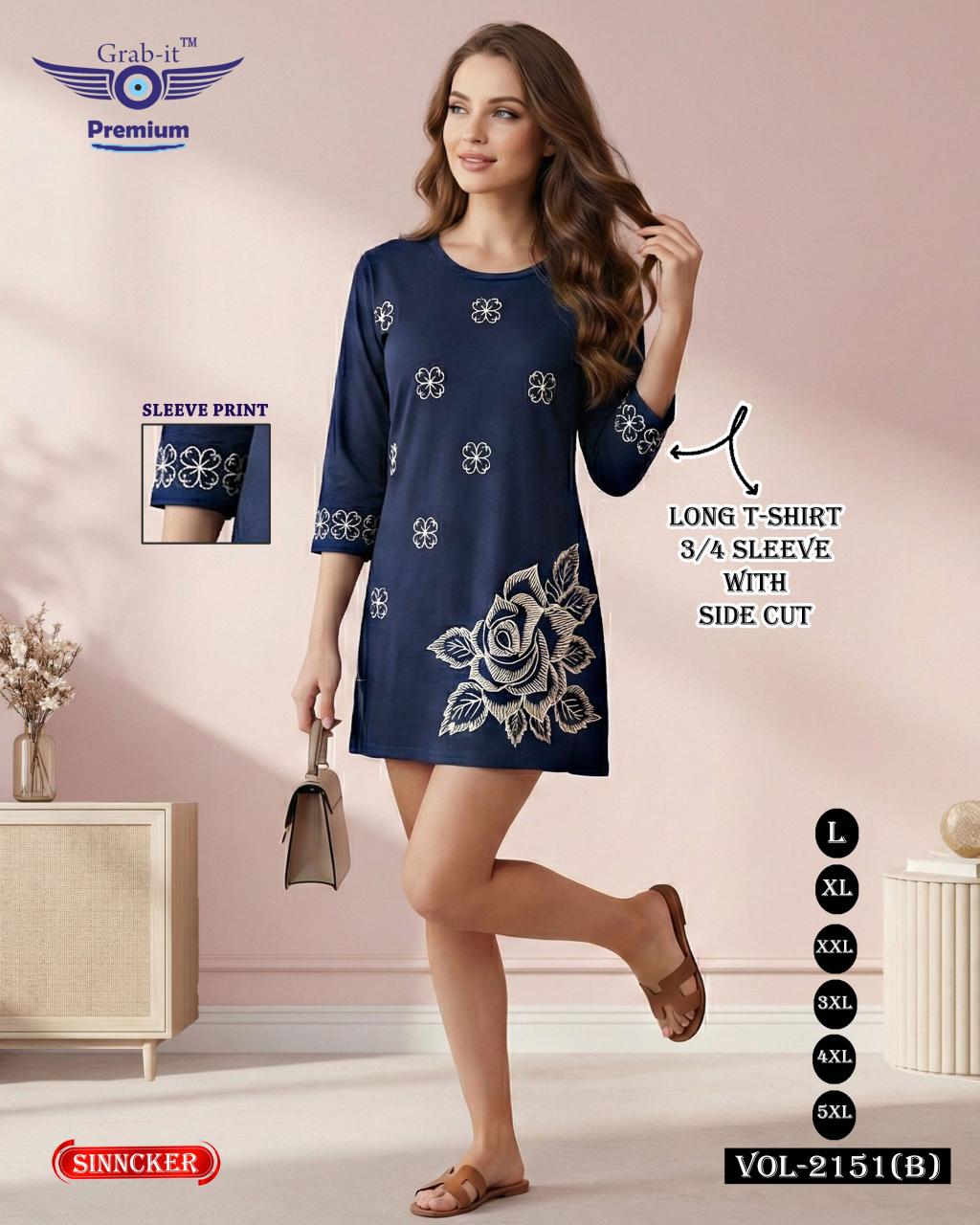 Grab it 2151 catalog long t shirt wholesaler