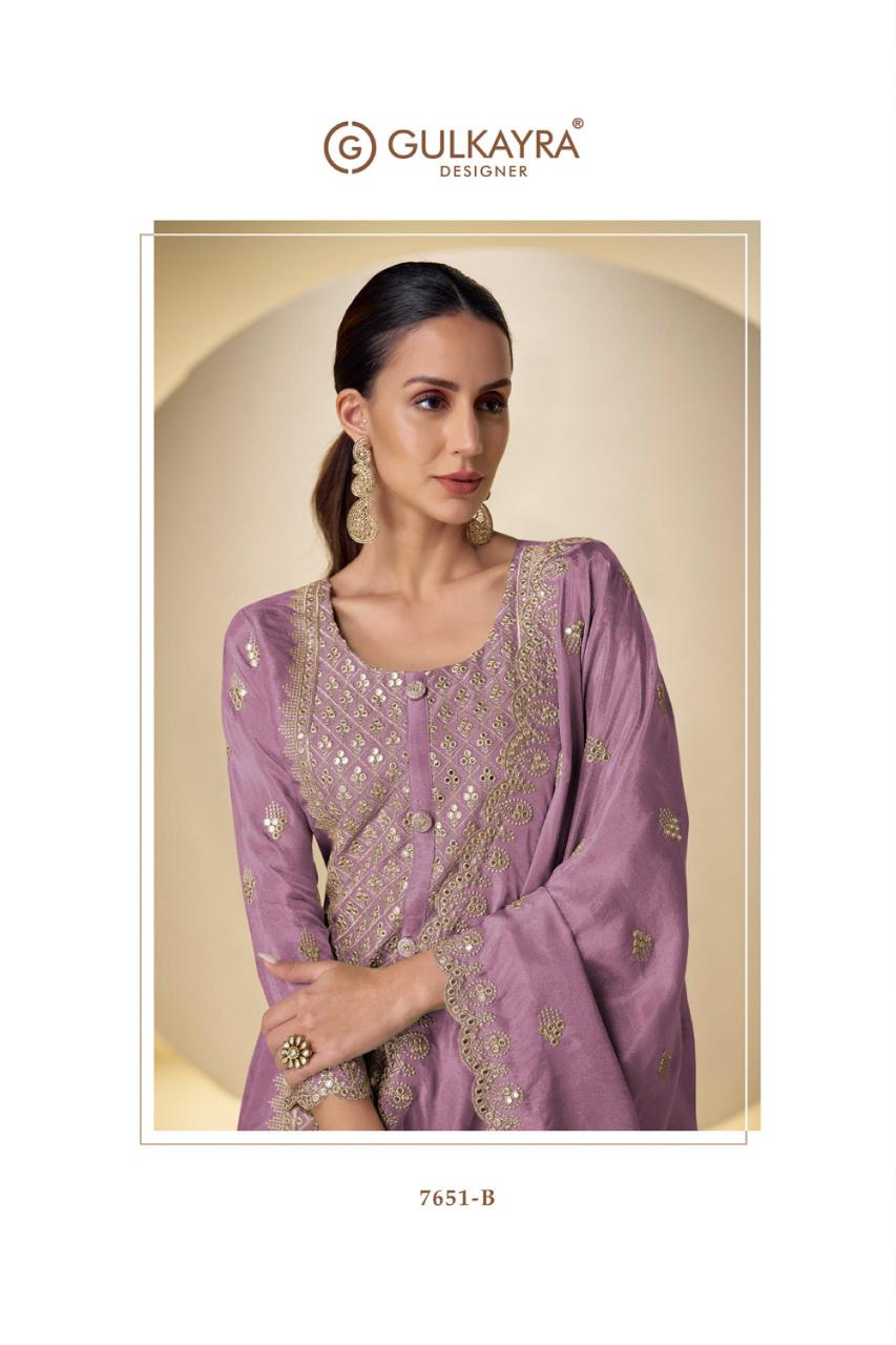 Gulkayra Sakhi catalog aari work salwar kameez wholesale