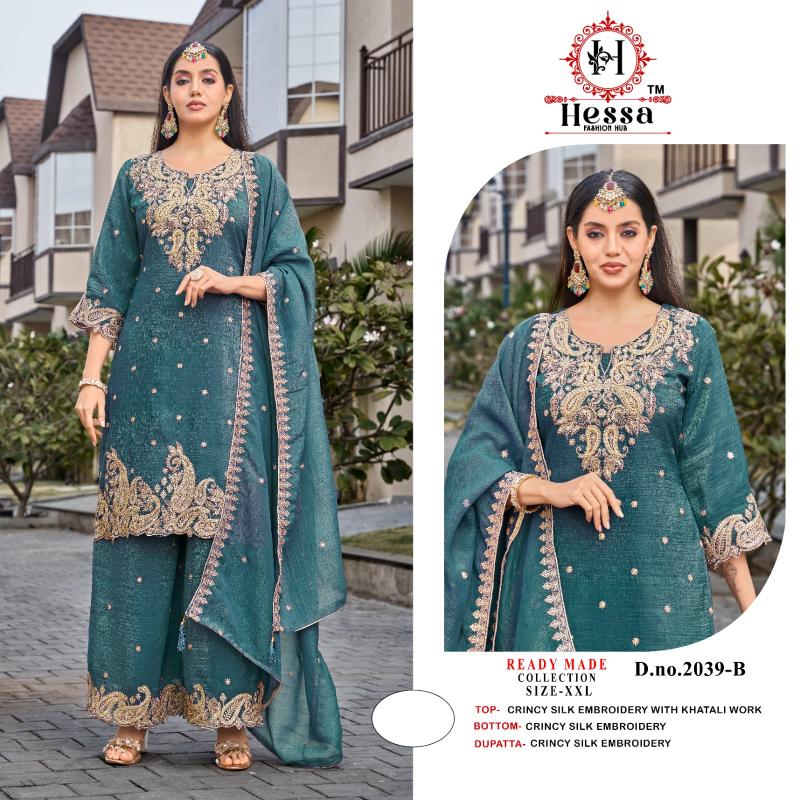 Hessa 2039 catalog pakistani suit wholesaler in delhi