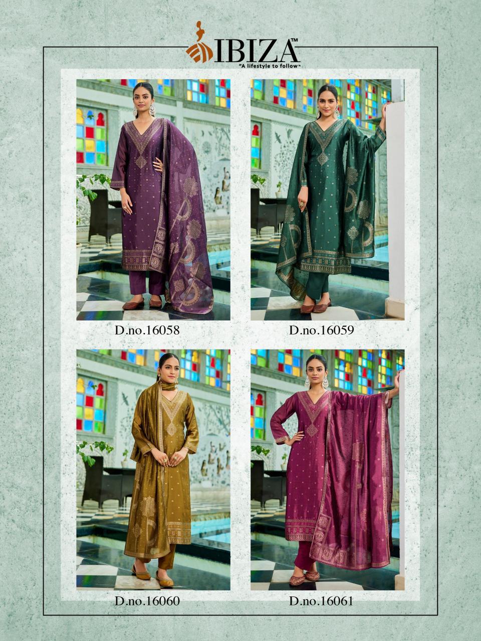 Ibiza Olivia catalog party wear salwar kameez wholesale