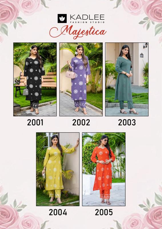 Kadlee Majestica catalog co ord set wholesale in india