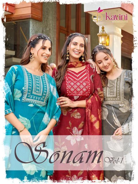 Kaivni Sonam vol 1 catalog wholesale ladies kurti online