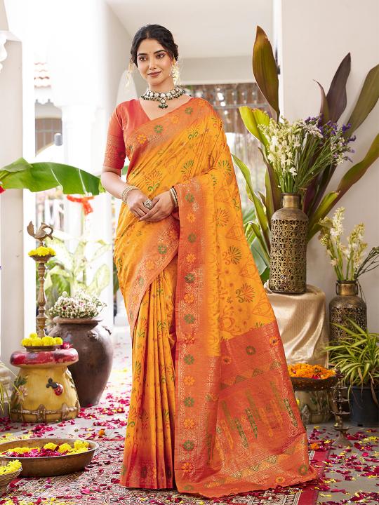 KANCHANA SILK by Astita fancy designer Pochampalli Soft Silk fabric saree wholesale with Fancy latkan