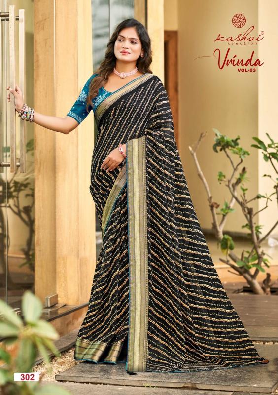 Kashvi Vrinda Vol 3 catalog sarees wholesale dealers in tamilnadu