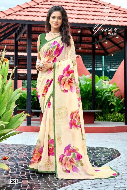 Kashvi Yuvan Vol 13 catalog sarees wholesale dealers in delhi