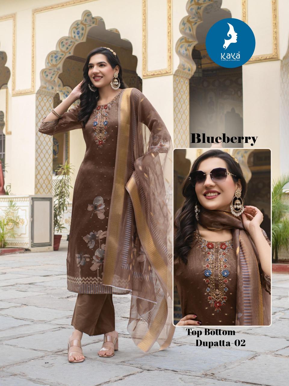 Kaya Blueberry catalog utsa kurtis wholesale