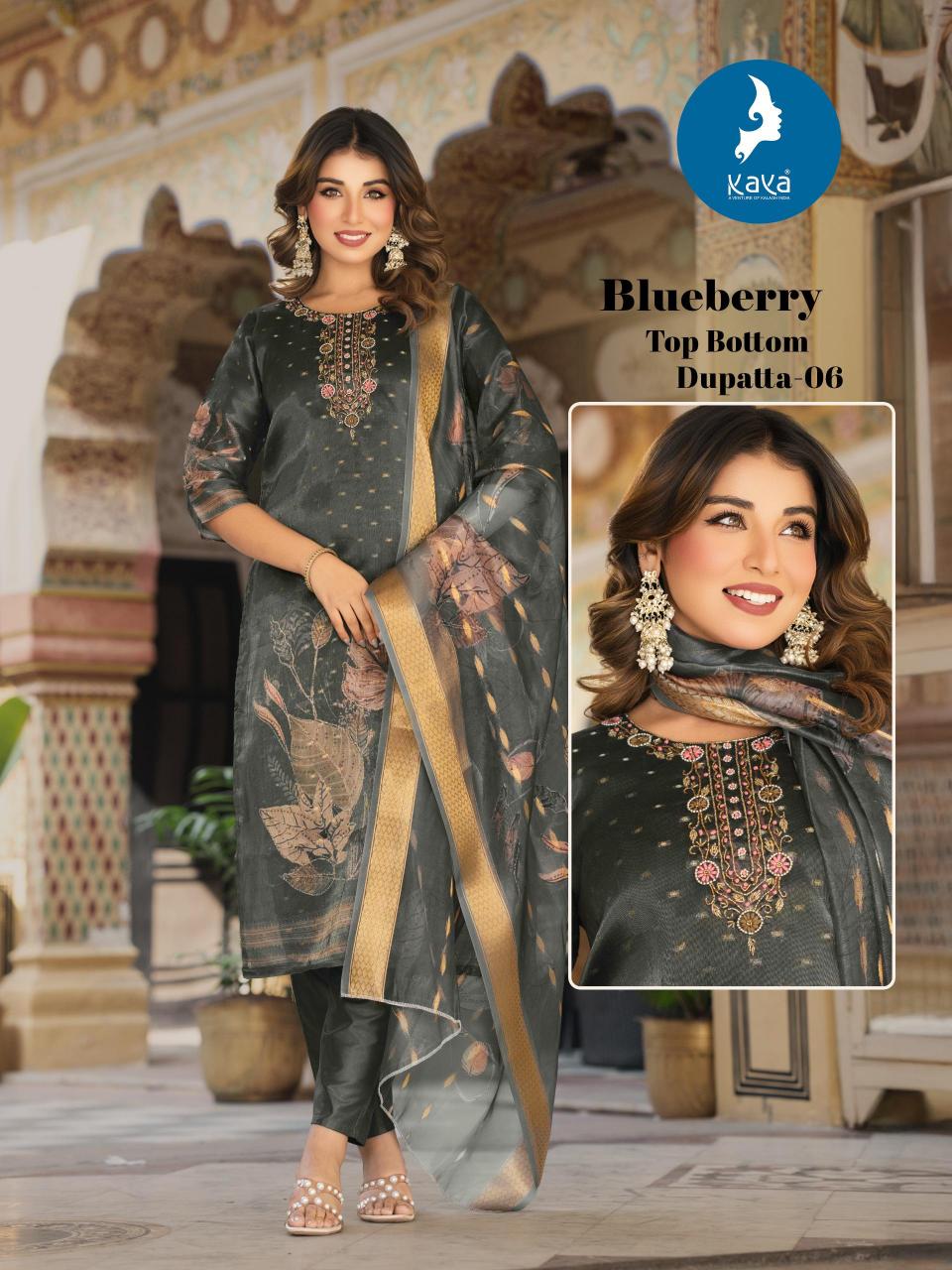 Kaya Blueberry catalog utsa kurtis wholesale
