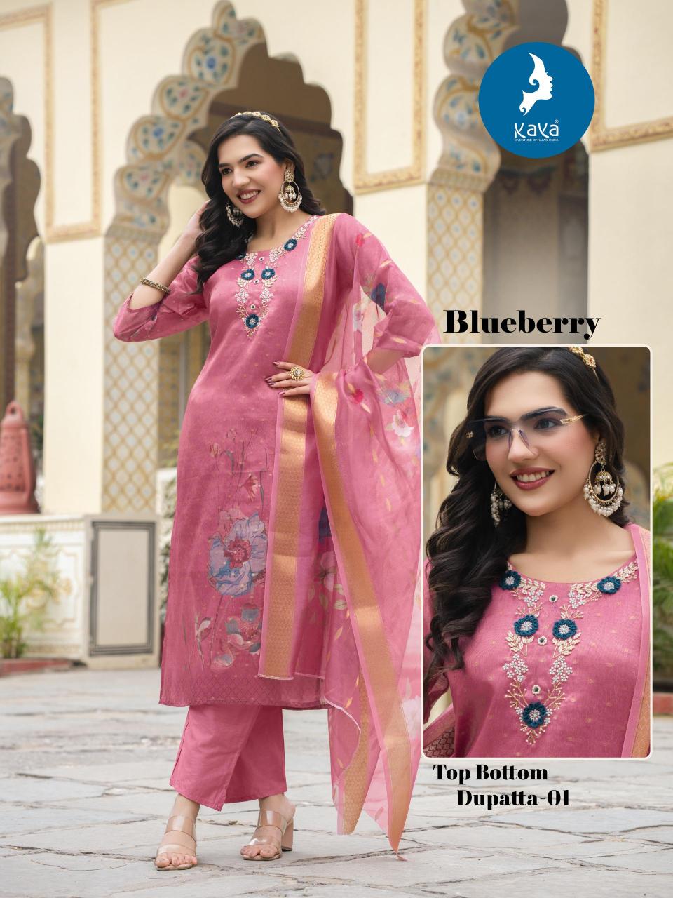 Kaya Blueberry catalog utsa kurtis wholesale