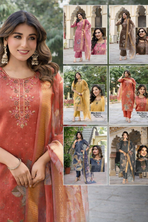 Kaya Blueberry catalog utsa kurtis wholesale