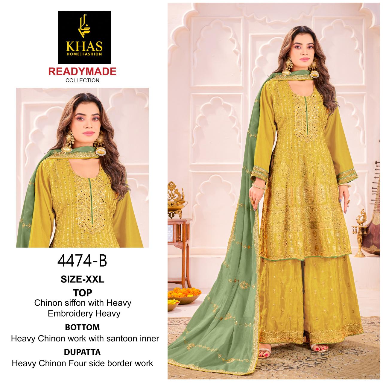 Khas 4474 catalog pakistani readymade suits wholesale uk