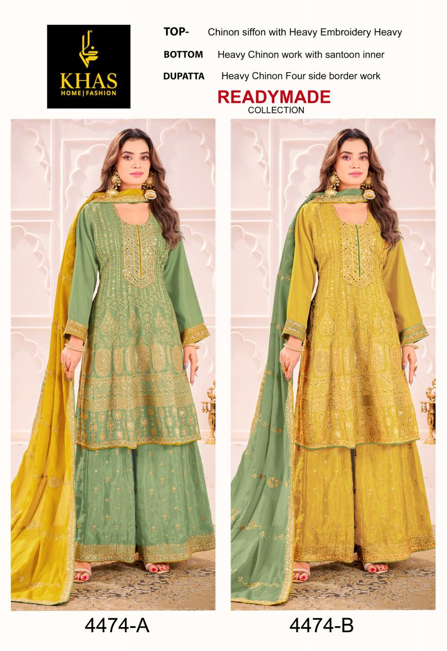 Khas 4474 catalog pakistani readymade suits wholesale uk