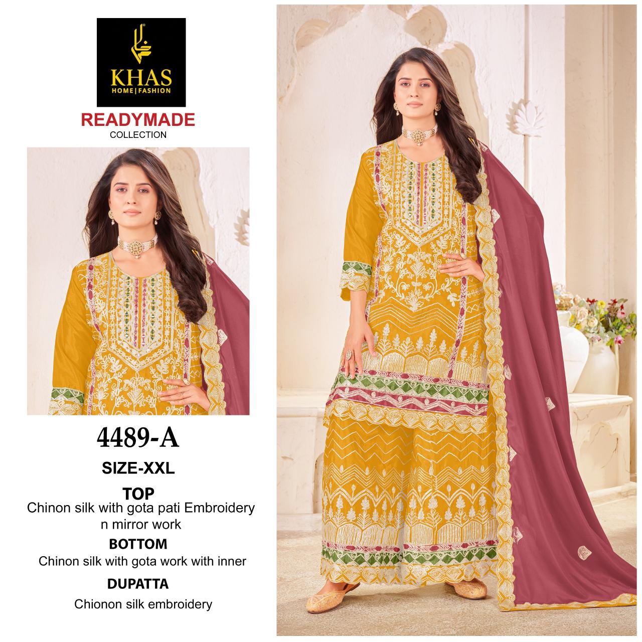 Khas 4489 A To C catalog pakistani suits at wholesale price in delhi