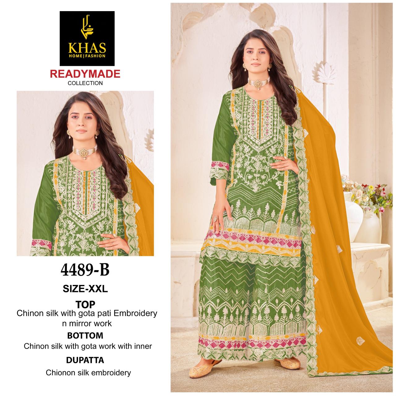 Khas 4489 A To C catalog pakistani suits at wholesale price in delhi