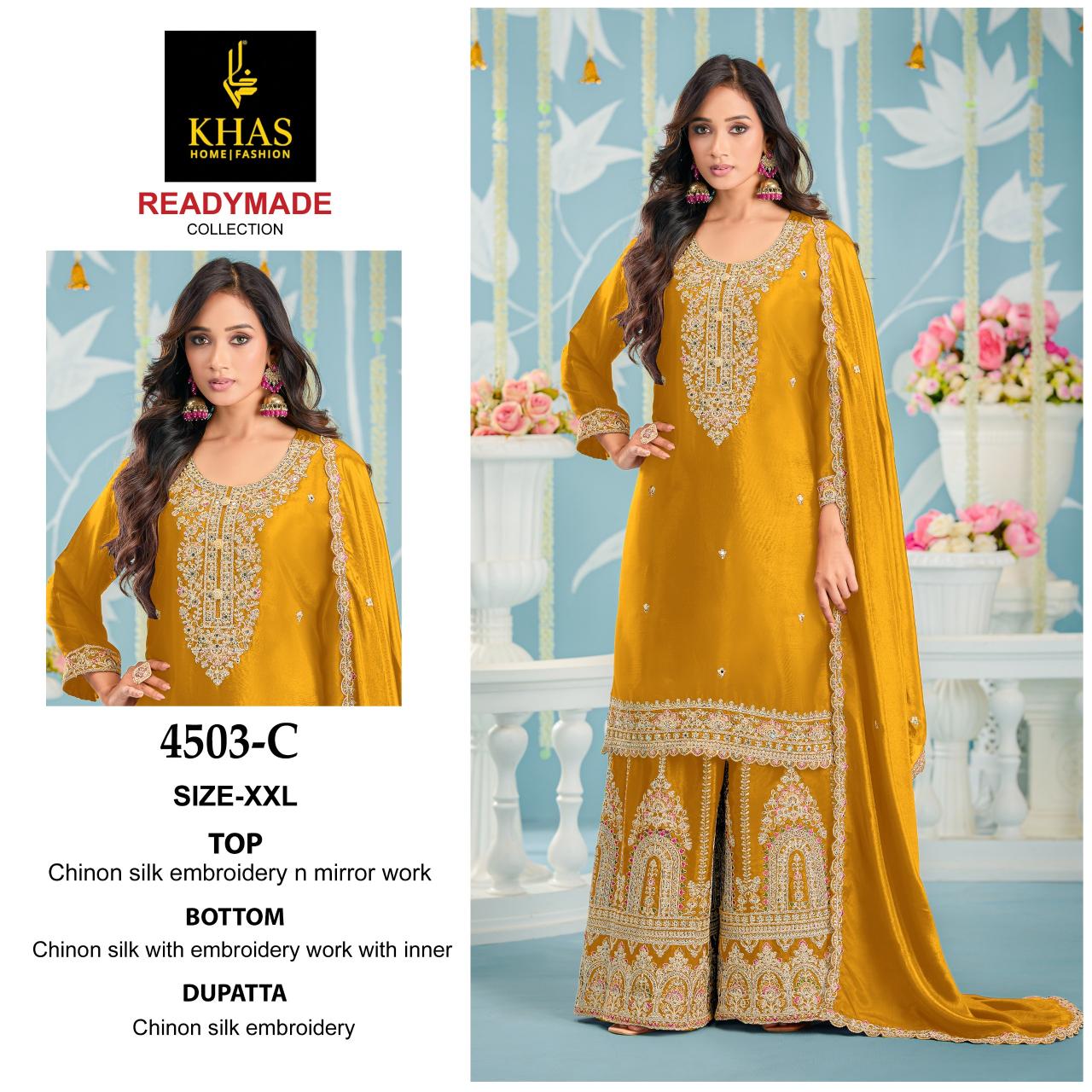 Khas 4503 catalog pakistani suits wholesale online