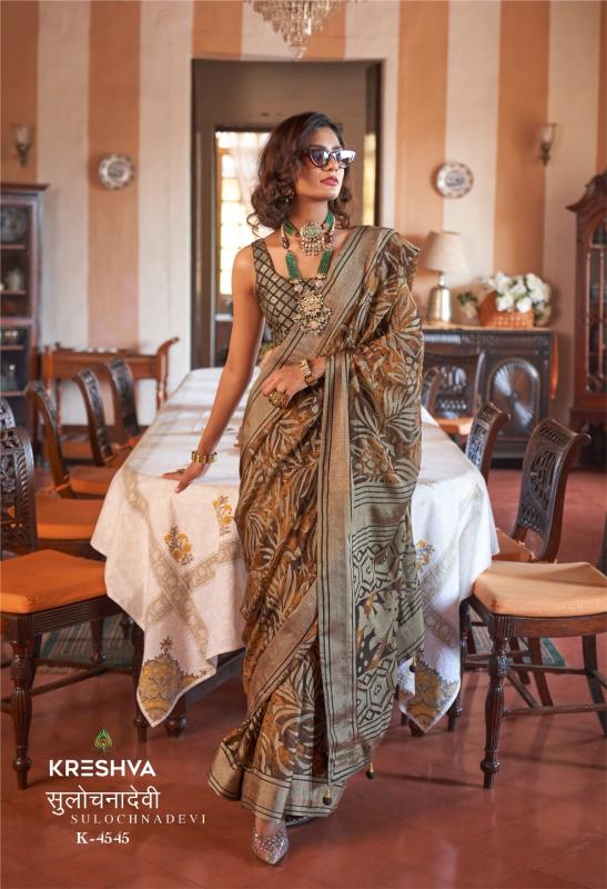 Kreshva Sulochnadevi catalog kolkata saree wholesaler