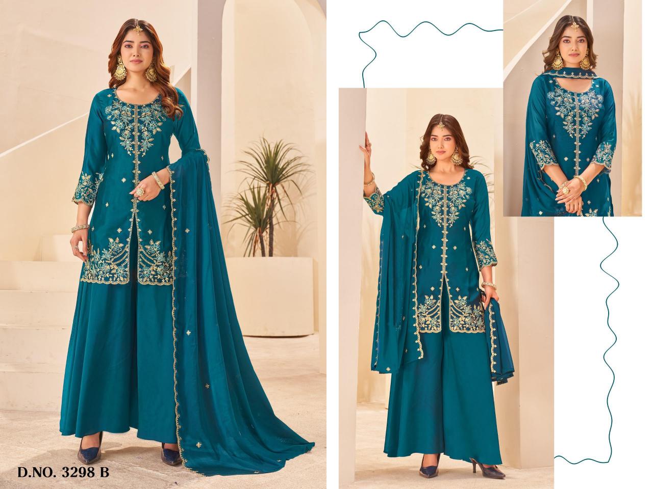 Ladies Flavour 3298 to 3301 catalog selfie kurtis online wholesale
