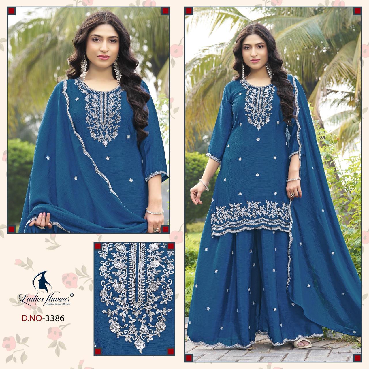 Ladies Flavour 3385 To 3387 catalog wholesale kurtis in ludhiana