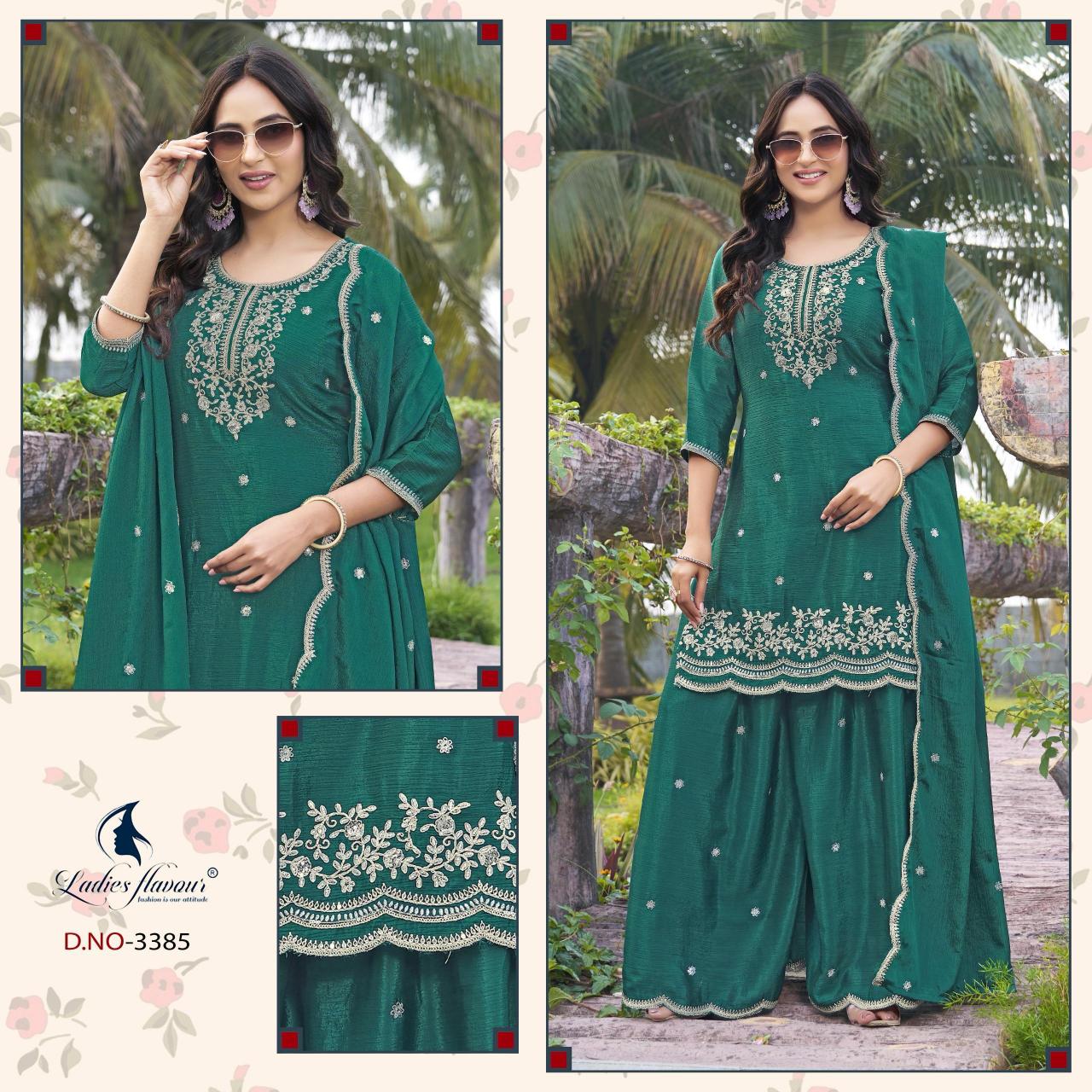 Ladies Flavour 3385 To 3387 catalog wholesale kurtis in ludhiana