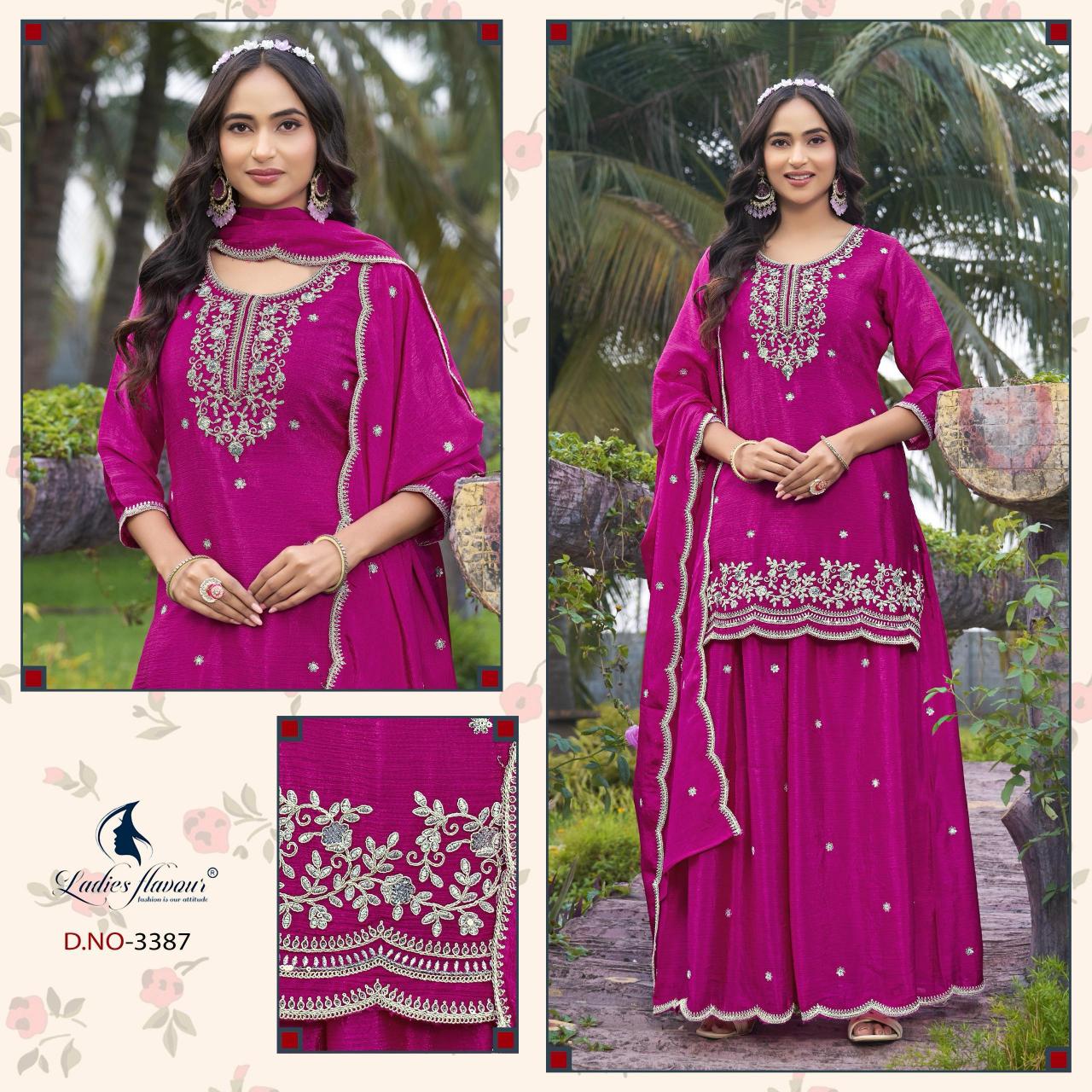 Ladies Flavour 3385 To 3387 catalog wholesale kurtis in ludhiana