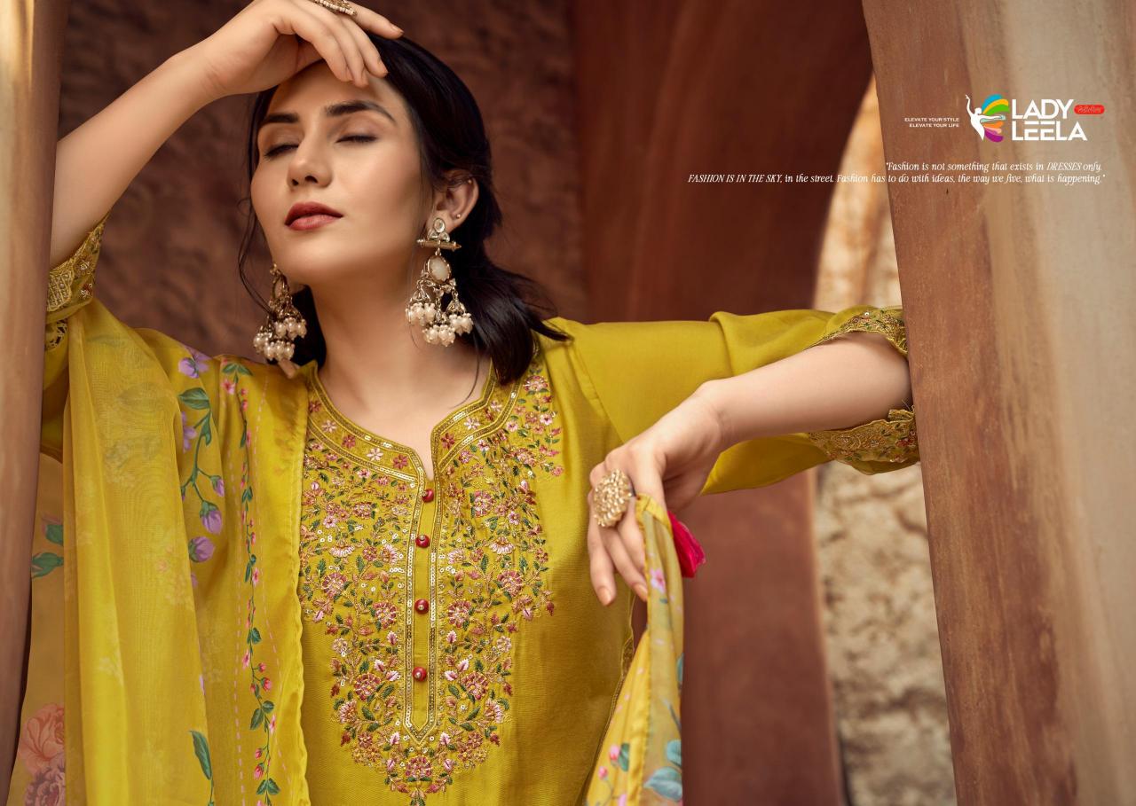 Lady Leela Gulmohar catalog branded kurtis wholesale in hyderabad