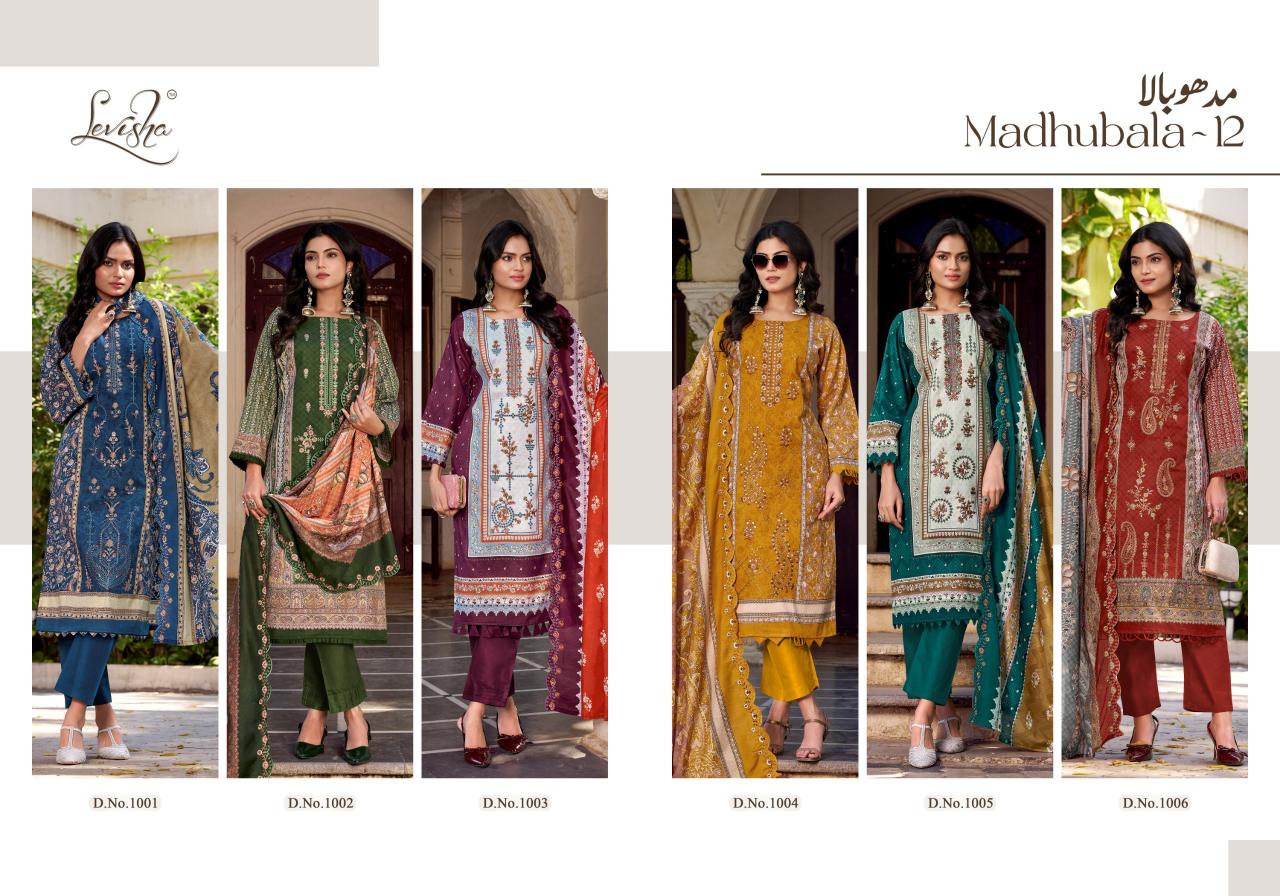 Levisha Madhubala vol 12 catalog cheap rate dress materials in surat