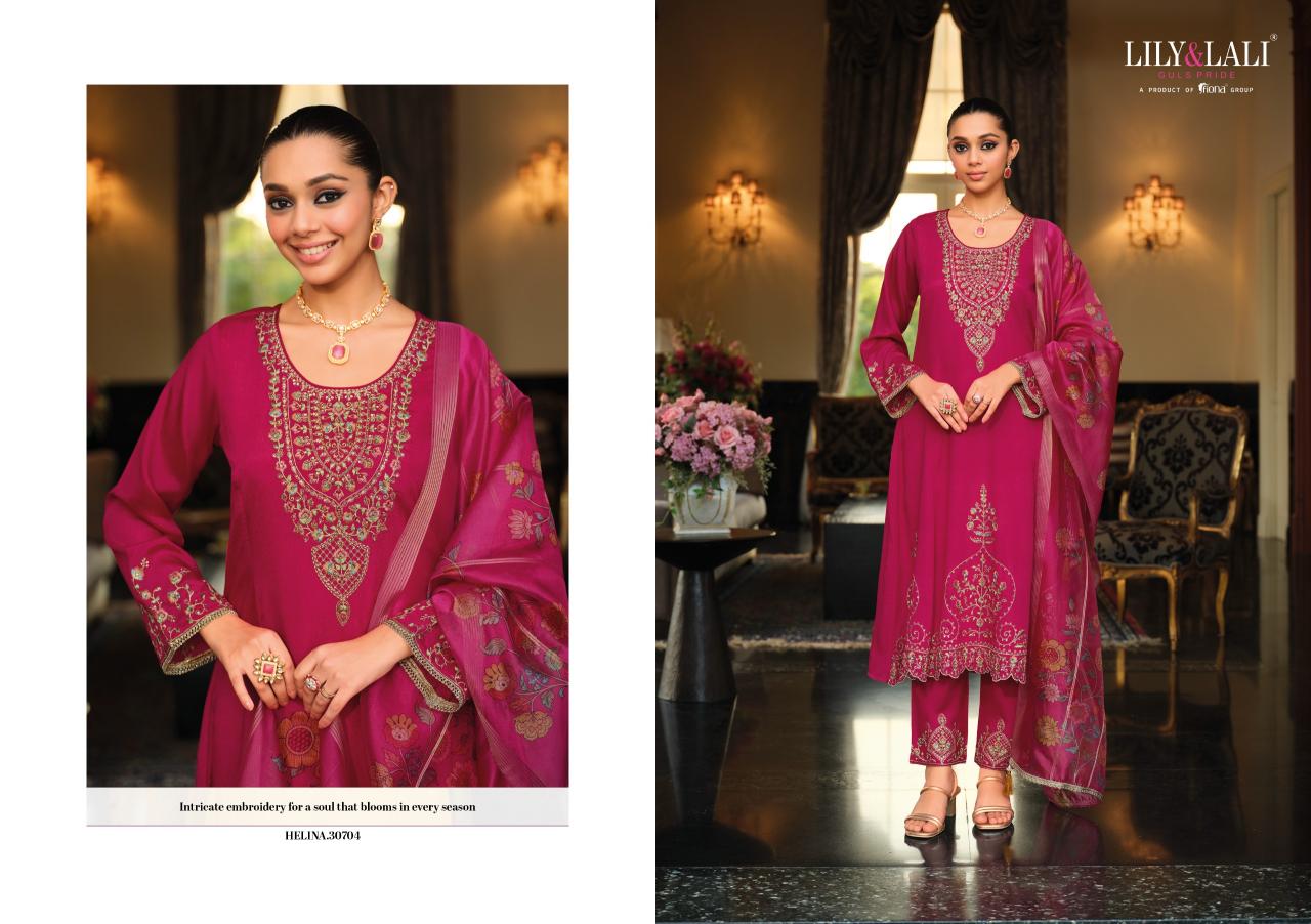 Lily & Lali Helina catalog kurtis in wholesale rate