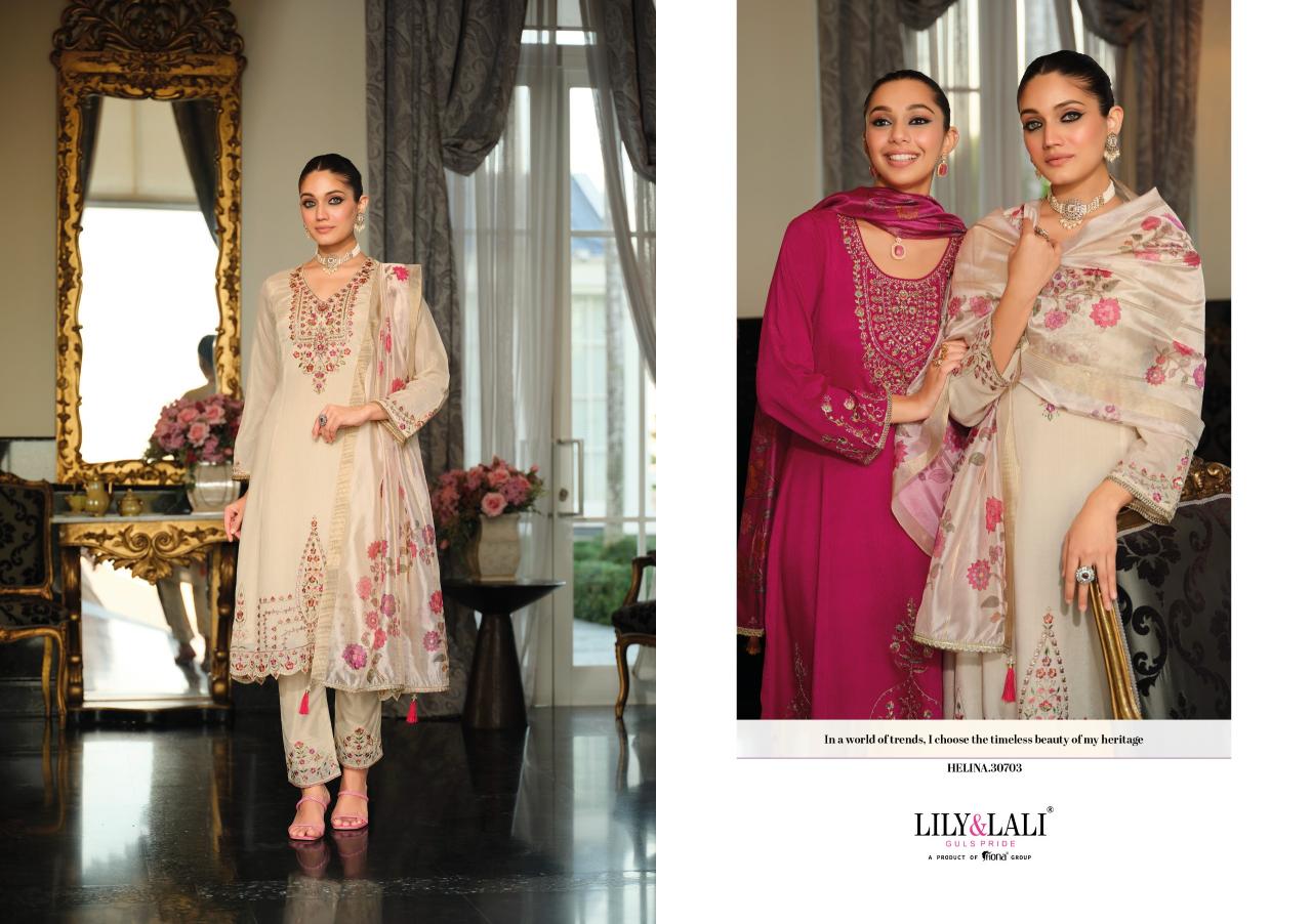 Lily & Lali Helina catalog kurtis in wholesale rate