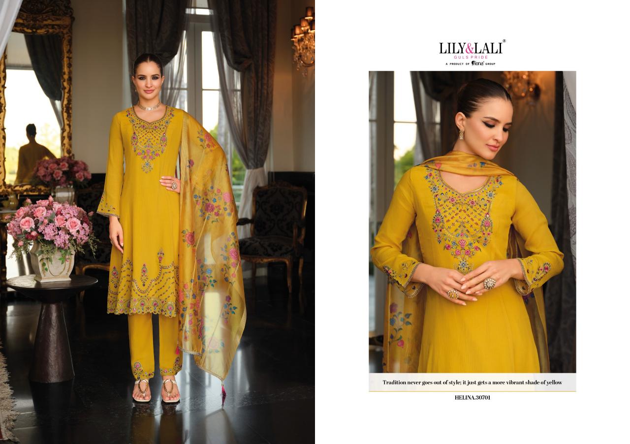 Lily & Lali Helina catalog kurtis in wholesale rate