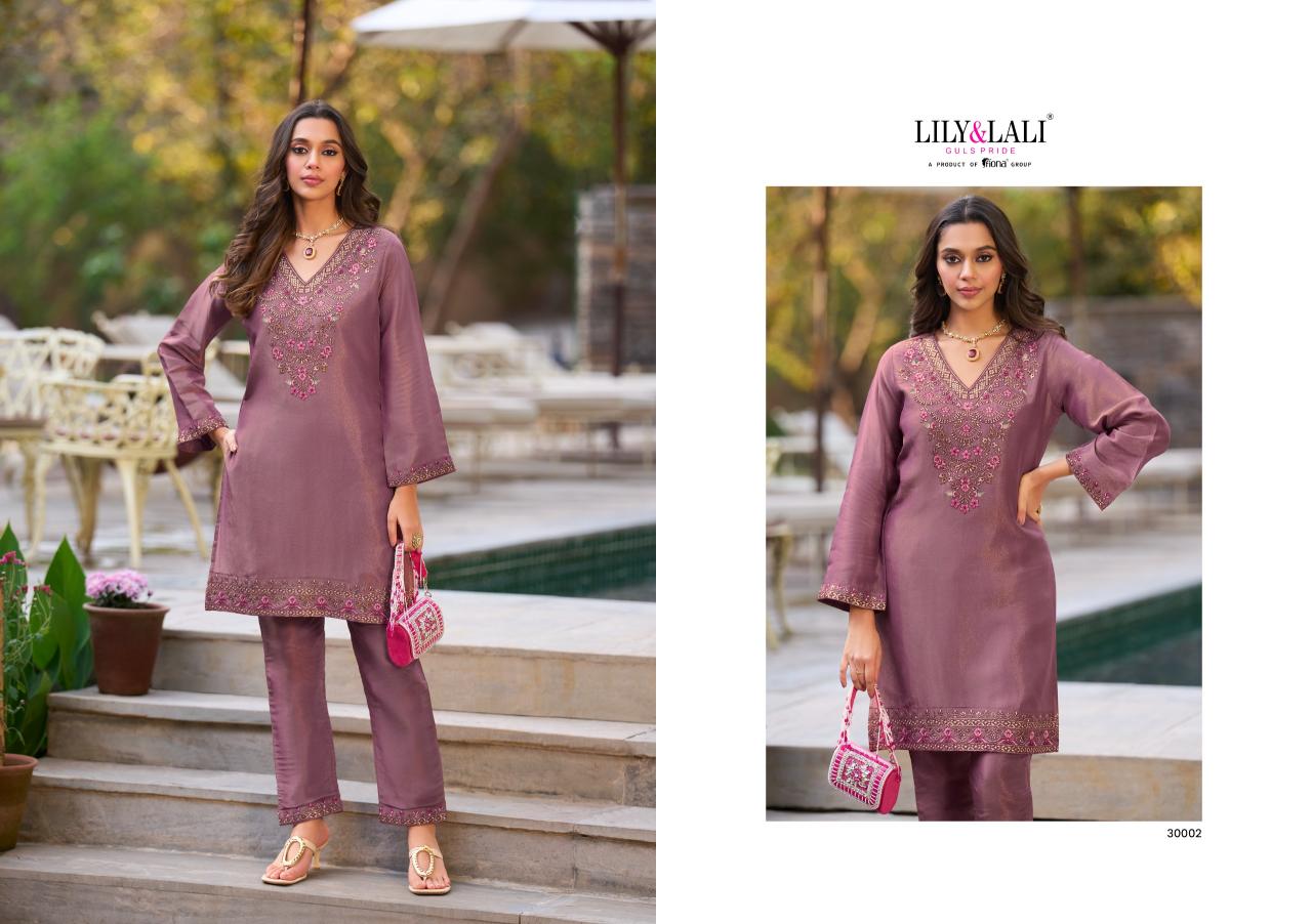 Lily & Lali Jasleen catalog party co ord sets