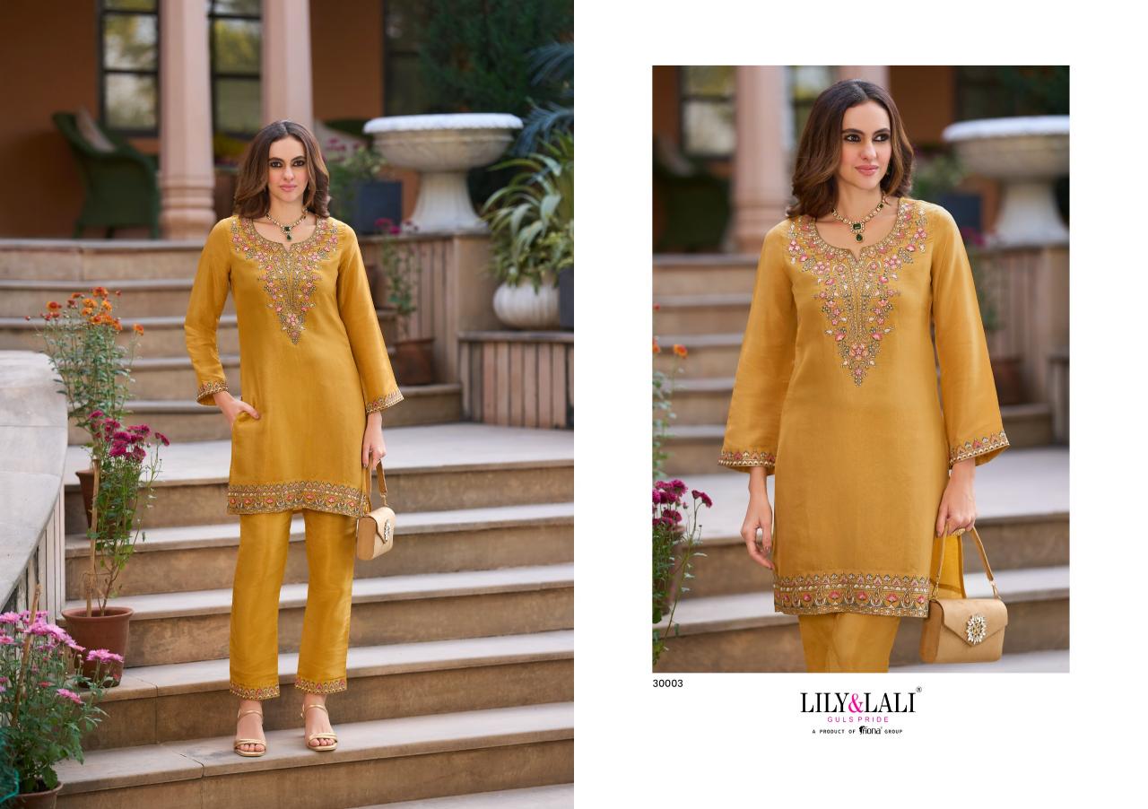 Lily & Lali Jasleen catalog party co ord sets