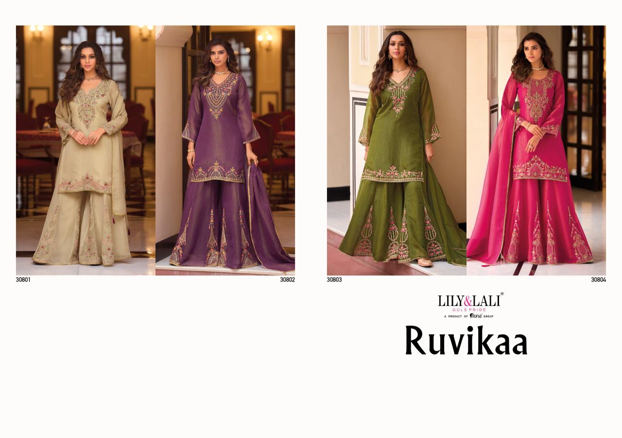 Lily & Lali Ruvikaa catalog kurti wholesale market in baroda