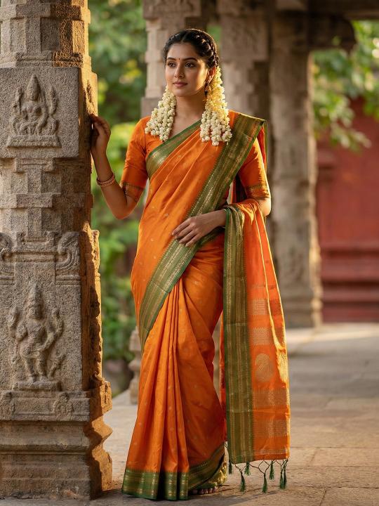 MAHALAKSHMI SILK by Astita fancy designer Soft Silk fabric saree wholesale with Fancy latkan
