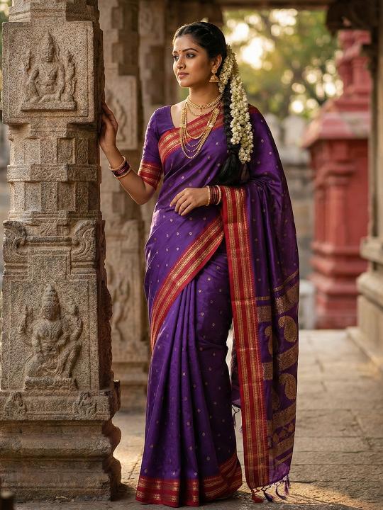 MAHALAKSHMI SILK by Astita fancy designer Soft Silk fabric saree wholesale with Fancy latkan