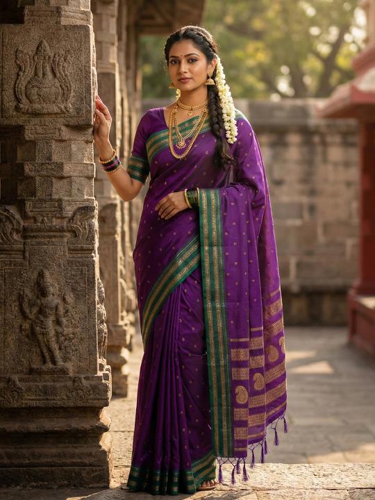 MAHALAKSHMI SILK by Astita fancy designer Soft Silk fabric saree wholesale with Fancy latkan