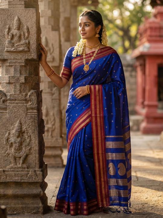 MAHALAKSHMI SILK by Astita fancy designer Soft Silk fabric saree wholesale with Fancy latkan