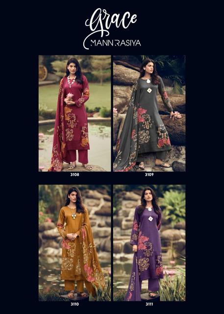 Mannrasiya Grace catalog ladies dress material surat