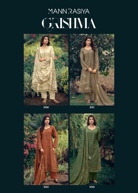 Mannrasiya Grishma catalog unstitched salwar kameez wholesalers uk