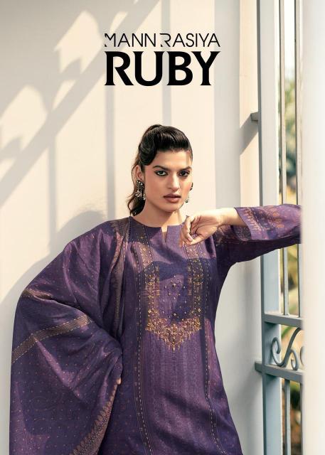 Mannrasiya Ruby catalog wholesale dealer of dress material in surat