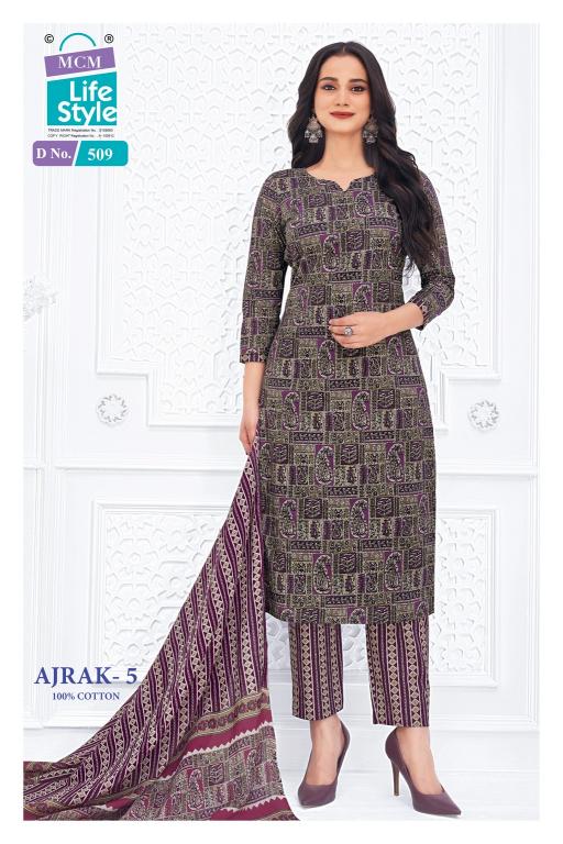 MCM Ajrak Vol-5 – Kurti Pant With Dupatta - Wholesale Catalog